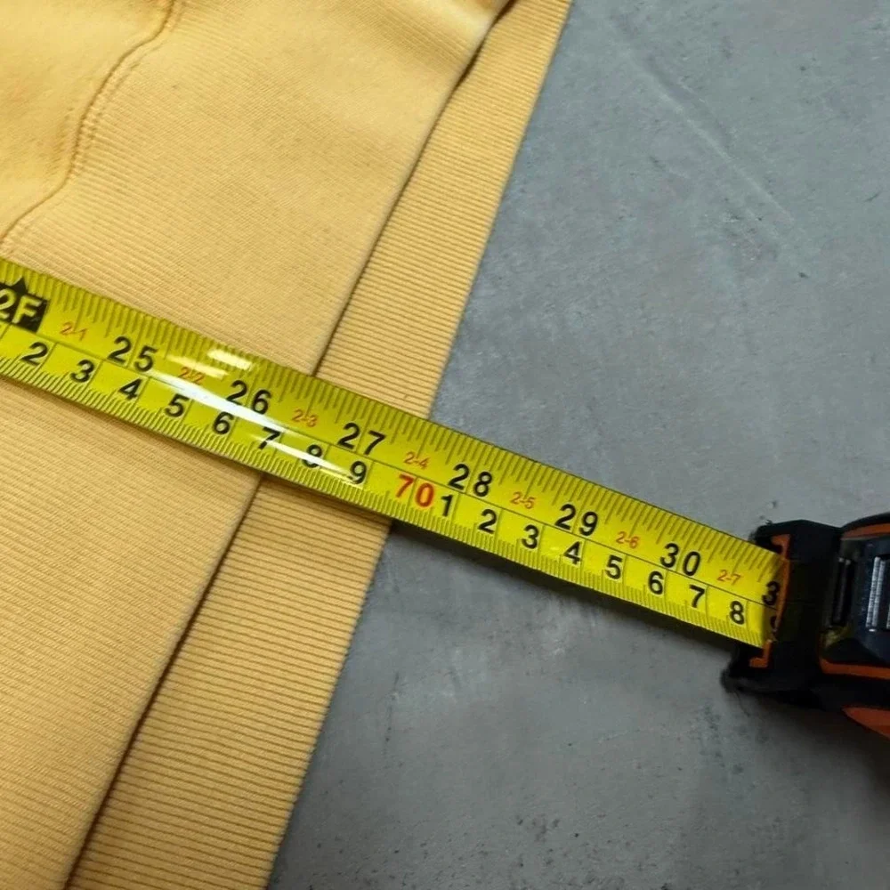 2000s tommy hilfiger yellow blank crewneck‎ sweatshirt